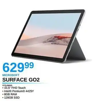 VCD Microsoft surface go2 stq-00003 aanbieding