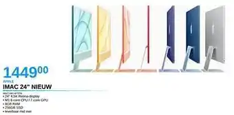 VCD Apple imac 24 nieuw imac24m1-8-7-256 aanbieding