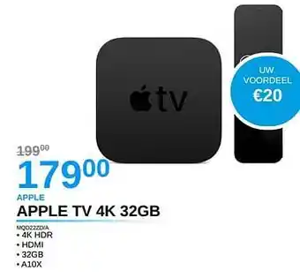 Apple tv 4k 32gb mqd22zd-a