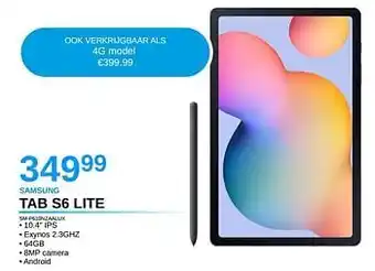 Samsung tab s6 lite sm-p610nzaalux