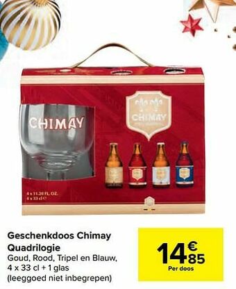 Carrefour Market Geschenkdoos chimay quadrilogie aanbieding