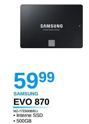 Samsung evo 870 mz-77e500b-eu