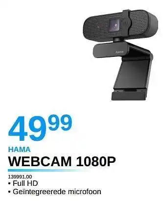 Derco Systems Hama webcam 1080p 13999100 aanbieding