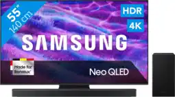 Coolblue Samsung 55 Neo QLED QN82F 4K (2025) + Samsung HW-B750F (2025) aanbieding