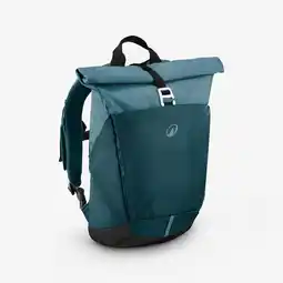 Decathlon Wandelrugzak 16l + 4l NH500 Escape Rolltop blauw aanbieding