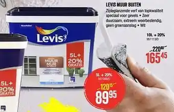 HandyHome Levis muur buiten aanbieding
