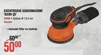 HandyHome Black + decker excentrische schuurmachine ka199-qs aanbieding