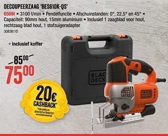 HandyHome Black + decker decoupeerzaag bes610k-qs aanbieding