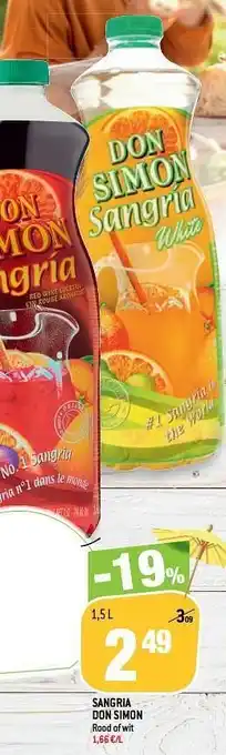 Sangria don simon rood of wit