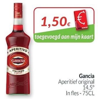Intermarché Gancia aperitief original aanbieding