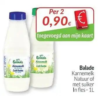 Balade karnemelk natuur of met suiker
