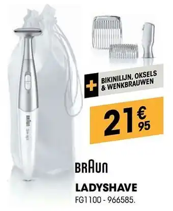 Electro Depot Braun ladyshave fg1100 aanbieding