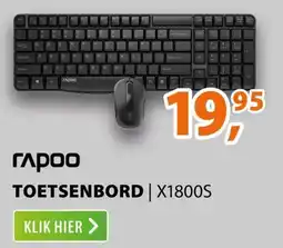 Expert Rapoo toetsenbord X1800S aanbieding