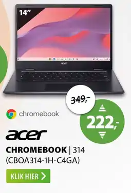 Expert Acer chromebook | 314 CBOA314-1H-C4GA aanbieding