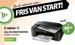 Expert Canon all-in-one printer | pixma TS33551 aanbieding