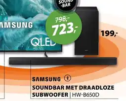 Expert Samsung soundbar met draadloze subwoofer HW-B650D aanbieding