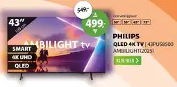 Expert Philips qled 4k tv ambilight(2025) 43PUS8500 aanbieding