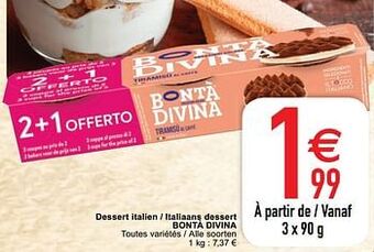Cora Dessert italien - italiaans dessert bontà divina aanbieding