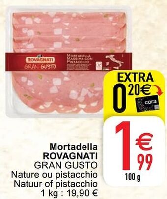 Cora Mortadella rovagnati gran gusto aanbieding
