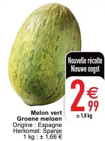 Cora Melon vert groene meloen aanbieding