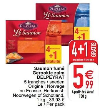Saumon fumé gerookte zalm delpeyrat