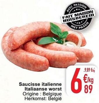Cora Saucisse italienne italiaanse worst aanbieding