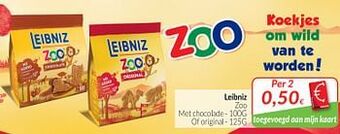 Intermarché Leibniz zoo met chocolade of original aanbieding