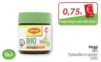 Intermarché Maggi bio kipbouillon in poeder aanbieding