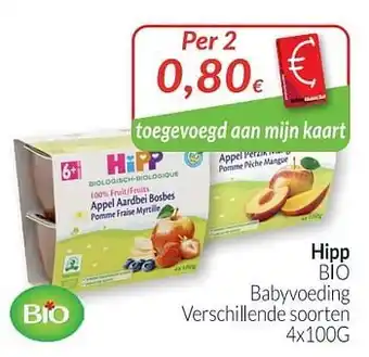 Intermarché Hipp bio babyvoeding aanbieding