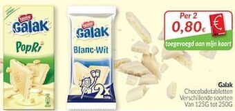 Intermarché Galak chocoladetabletten aanbieding