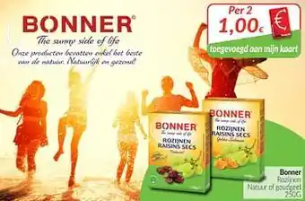 Intermarché Bonner rozijnen natuur of goudgeel aanbieding