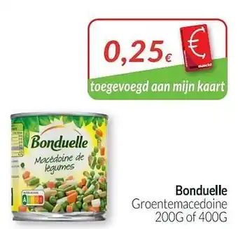 Intermarché Bonduelle groentemacedoine aanbieding