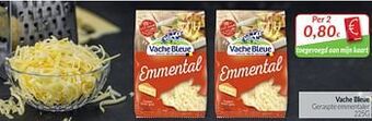 Intermarché Vache bleue geraspte emmentaler aanbieding