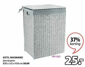 Jysk Ketil wasmand aanbieding