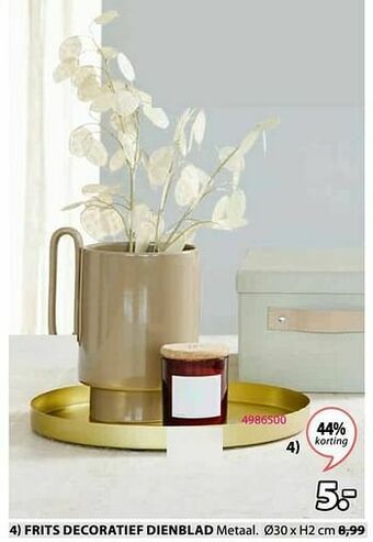 Jysk Frits decoratief dienblad aanbieding