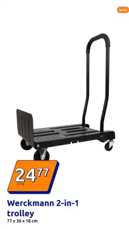 Action Werckmann 2-in-1 trolley aanbieding