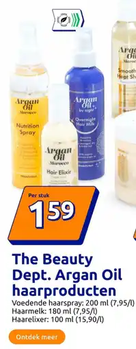 Action The Beauty Dept. Argan Oil haarproducten aanbieding
