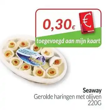 Intermarché Seaway gerolde haringen met olijven aanbieding