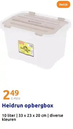 Action Heidrun opbergbox aanbieding
