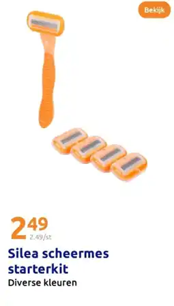 Action Silea scheermes starterkit aanbieding