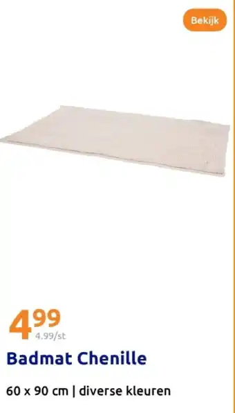 Action Badmat Chenille aanbieding