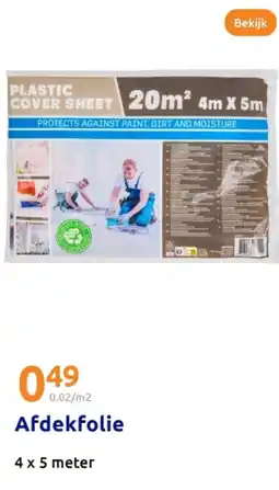 Action Afdekfolie aanbieding