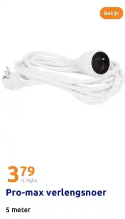 Action Pro-max verlengsnoer aanbieding