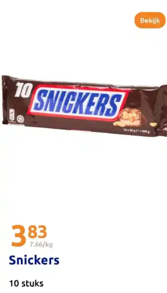 Action Snickers aanbieding