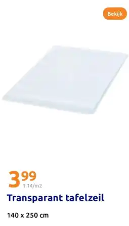 Action Transparant tafelzeil aanbieding