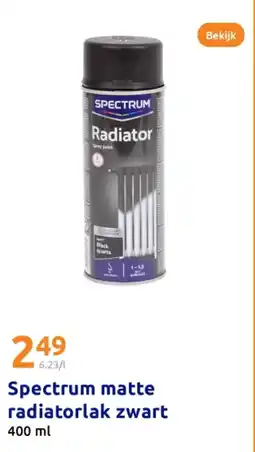 Action Spectrum matte radiatorlak zwart aanbieding