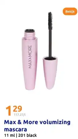 Action Max & More volumizing mascaгa aanbieding
