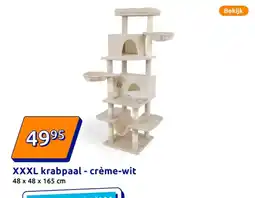 Action XXXL krabpaal - crème-wit aanbieding