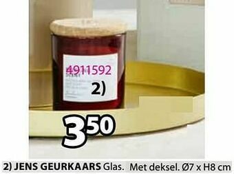 Jysk Jens geurkaars aanbieding