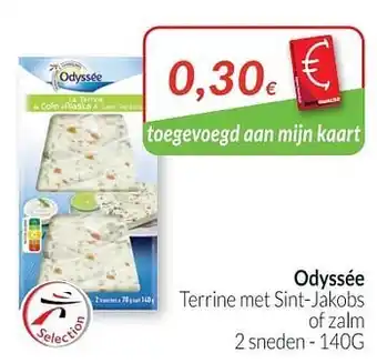 Intermarché Odyssée terrine met sint jakobs of zalm aanbieding